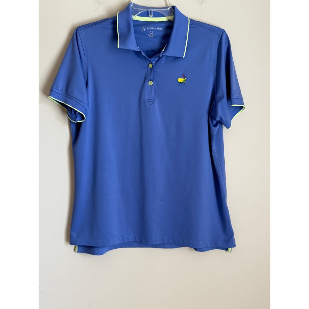 Magnolia Lane Tech Masters Polo Shirt Womens Large Performance Stretch
